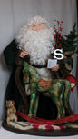 Santa Claus with Rocking Horse and Squirrel