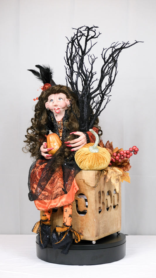 Witch Doll Light Up Boo Box