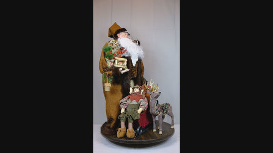 Santa Clause With Reindeer And Sleigh